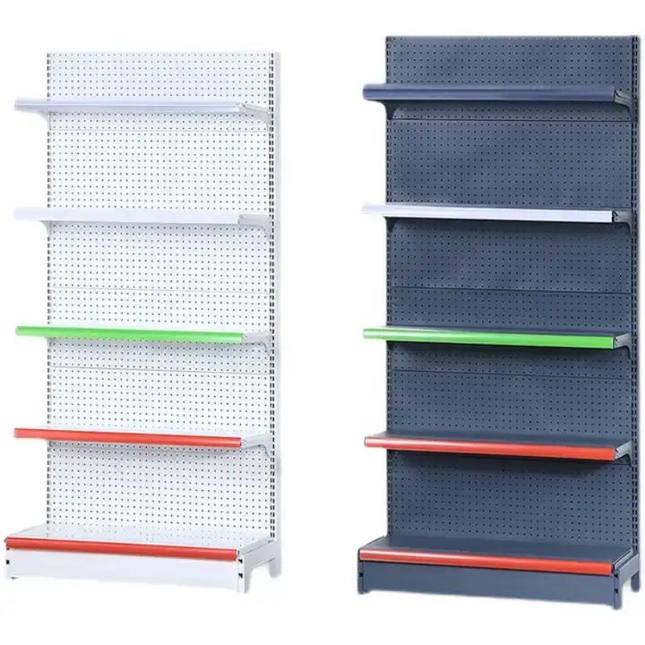 Grocery store cheap price metal wire mesh supermarket rack display shelves