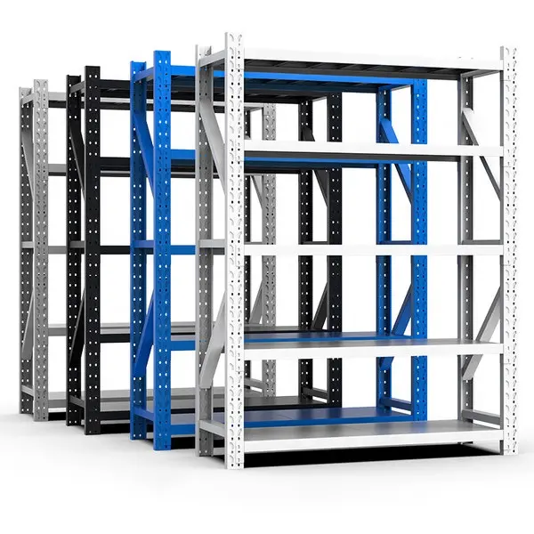 Light warehouse display rack Adjustable Medium Duty Steel Shelving