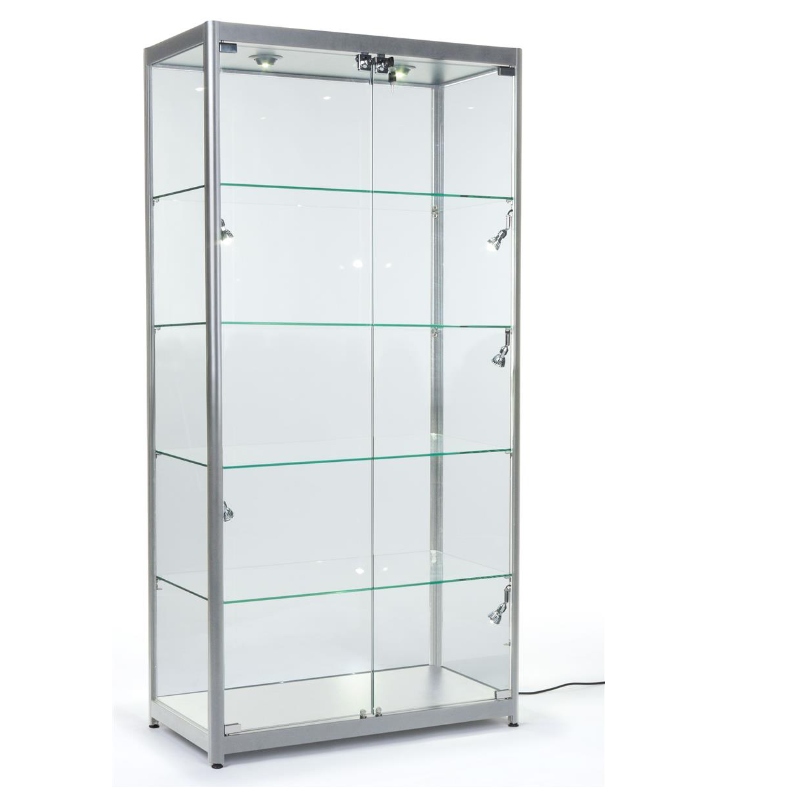 Cabinet Glass Display Case Cabinet with Door