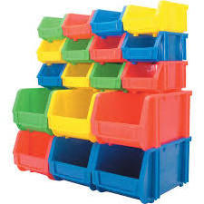 Warehouse Plastic Stackable Storage Shelf Bins