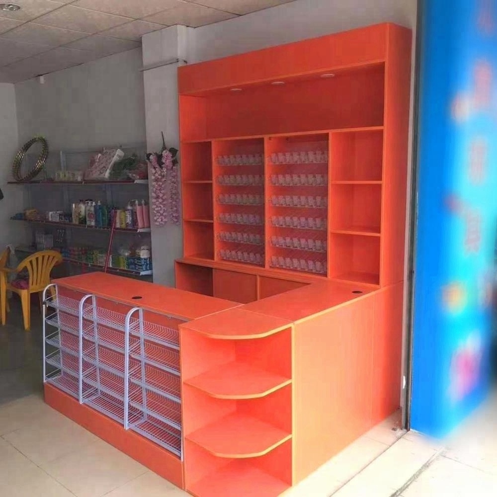 Grocery Stores Wooden Checkout Counter For Sale