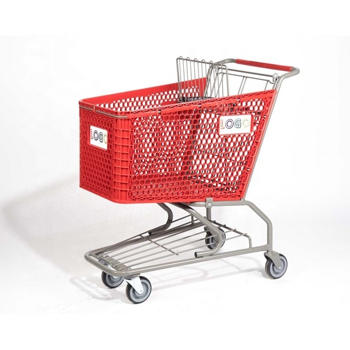 American series metal supermarket shopping trolley with baby Seat