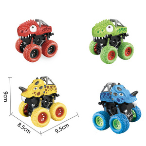 2024 Hot sale cool dinosaur inertial 4WD drive vehicle toy dinosaur climbing stunt car toy for boys