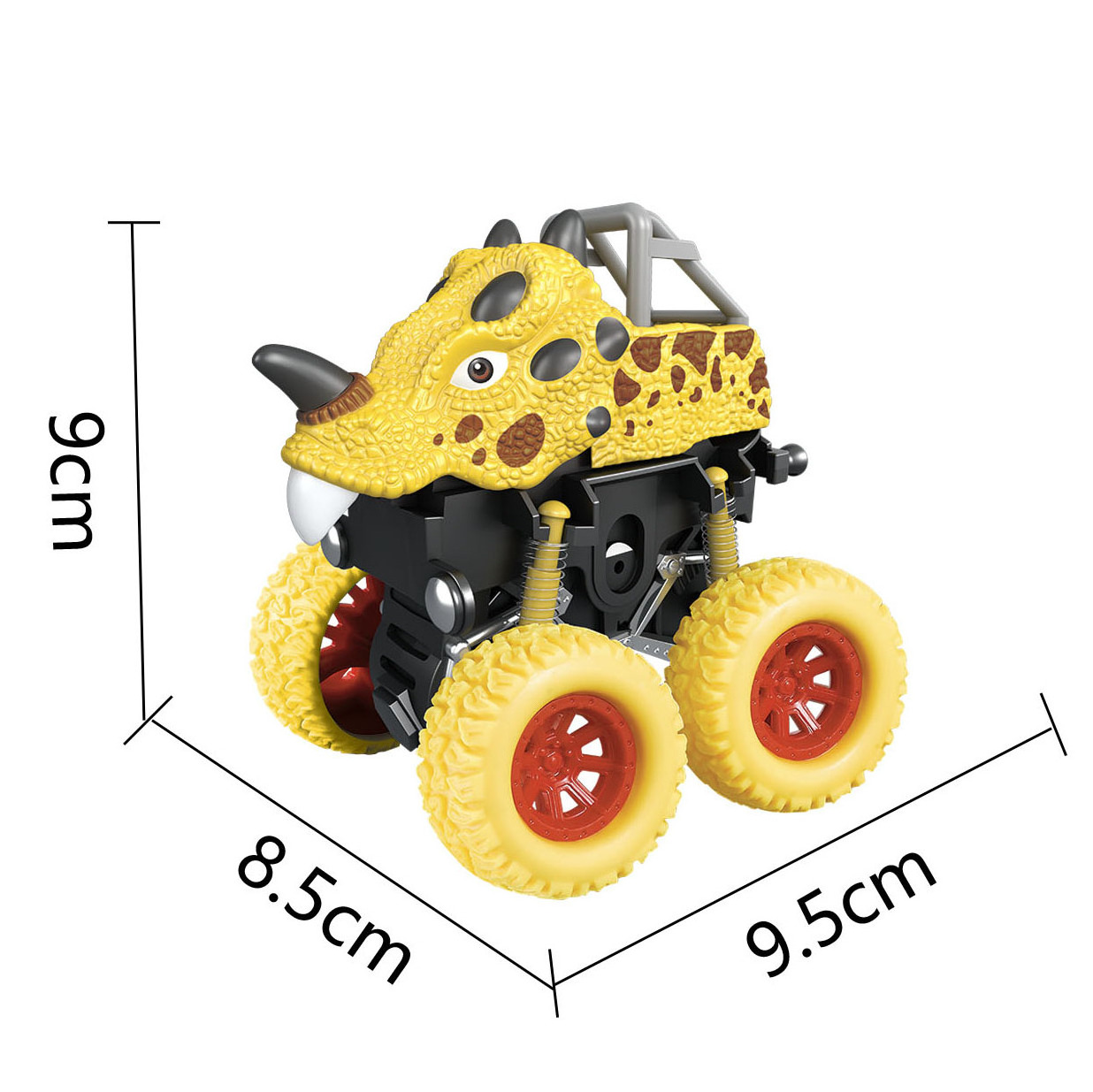 2024 Hot sale cool dinosaur inertial 4WD drive vehicle toy dinosaur climbing stunt car toy for boys