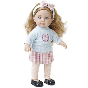 2024 Girls toys 14 inch long hair movable joint girl doll toys big eyes beautiful dolls toy