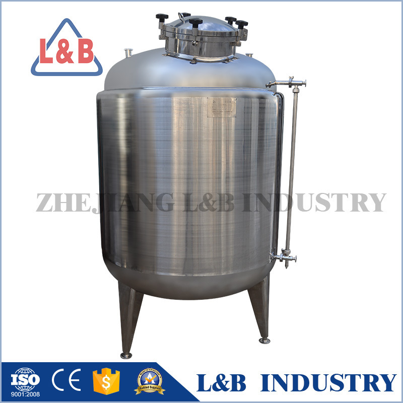 L&B sanitary 316 stainless steel 200 liter drum with wheels