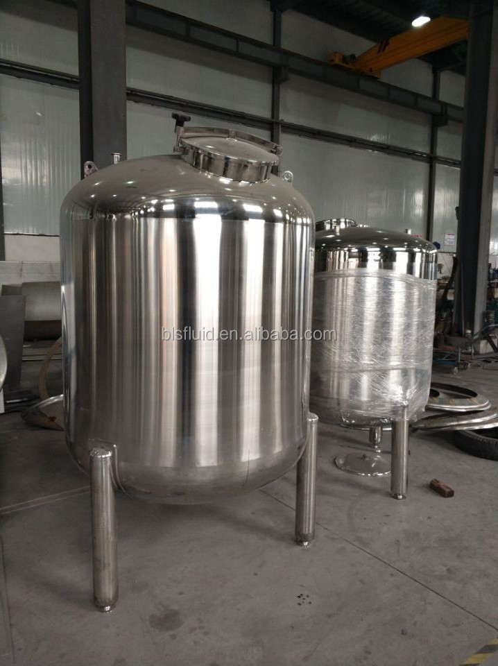 L&B sanitary 316 stainless steel 200 liter drum with wheels