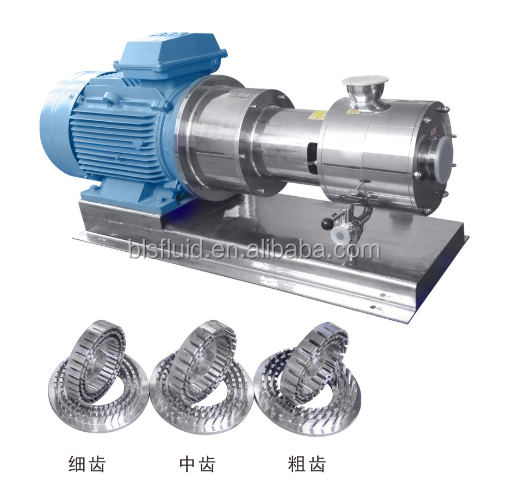 Stainless steel high shear homogenizer/emulsifying pump