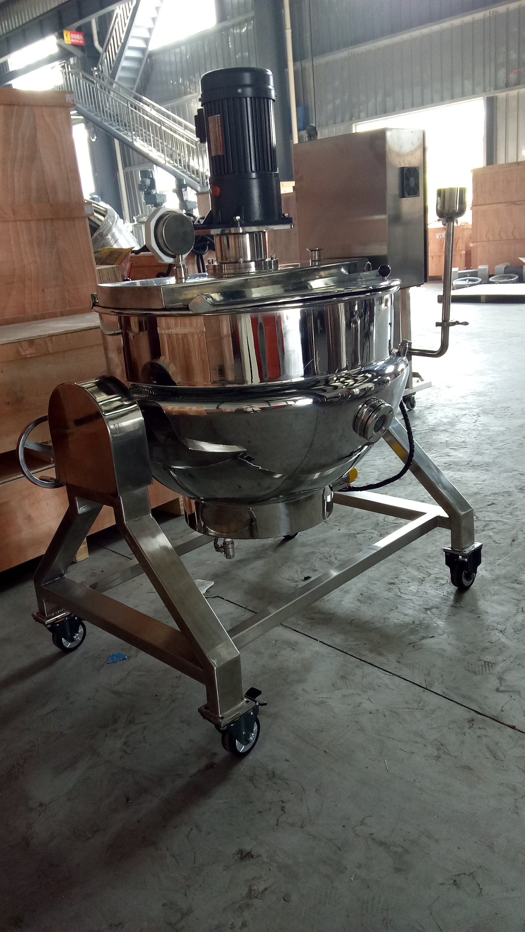 300L sugar boiler/sugar melting pot/sugar boiling machine(tilting type)