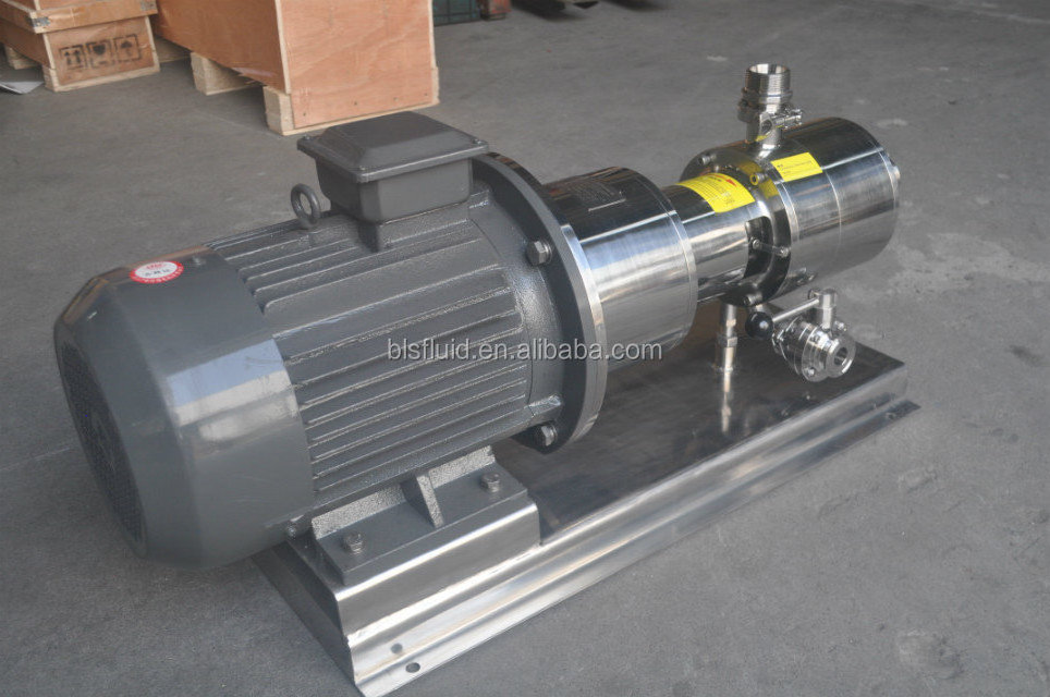 Stainless steel high shear homogenizer/emulsifying pump