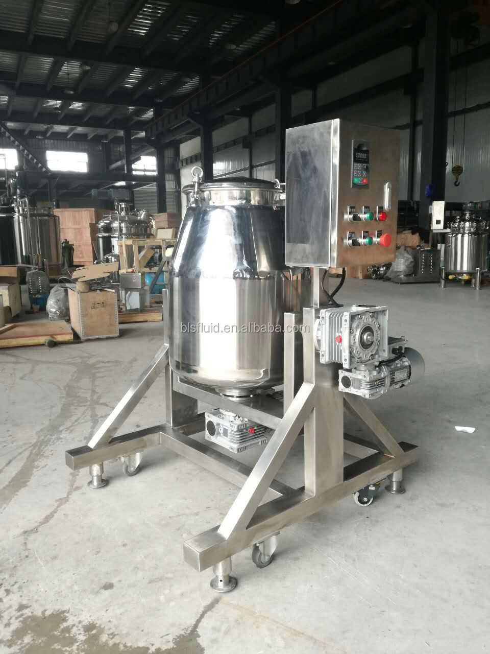 stainless steel rotary food powder drum mixer for mixing tea leaves