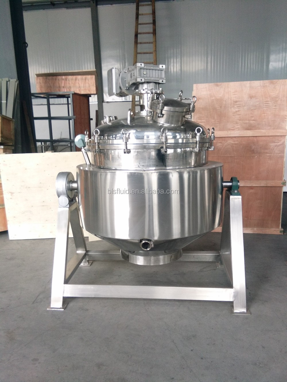 Commercial Catering porridge making Processing kettle vacuum cooking sugar to Caramel Automatic batch boiling cooker