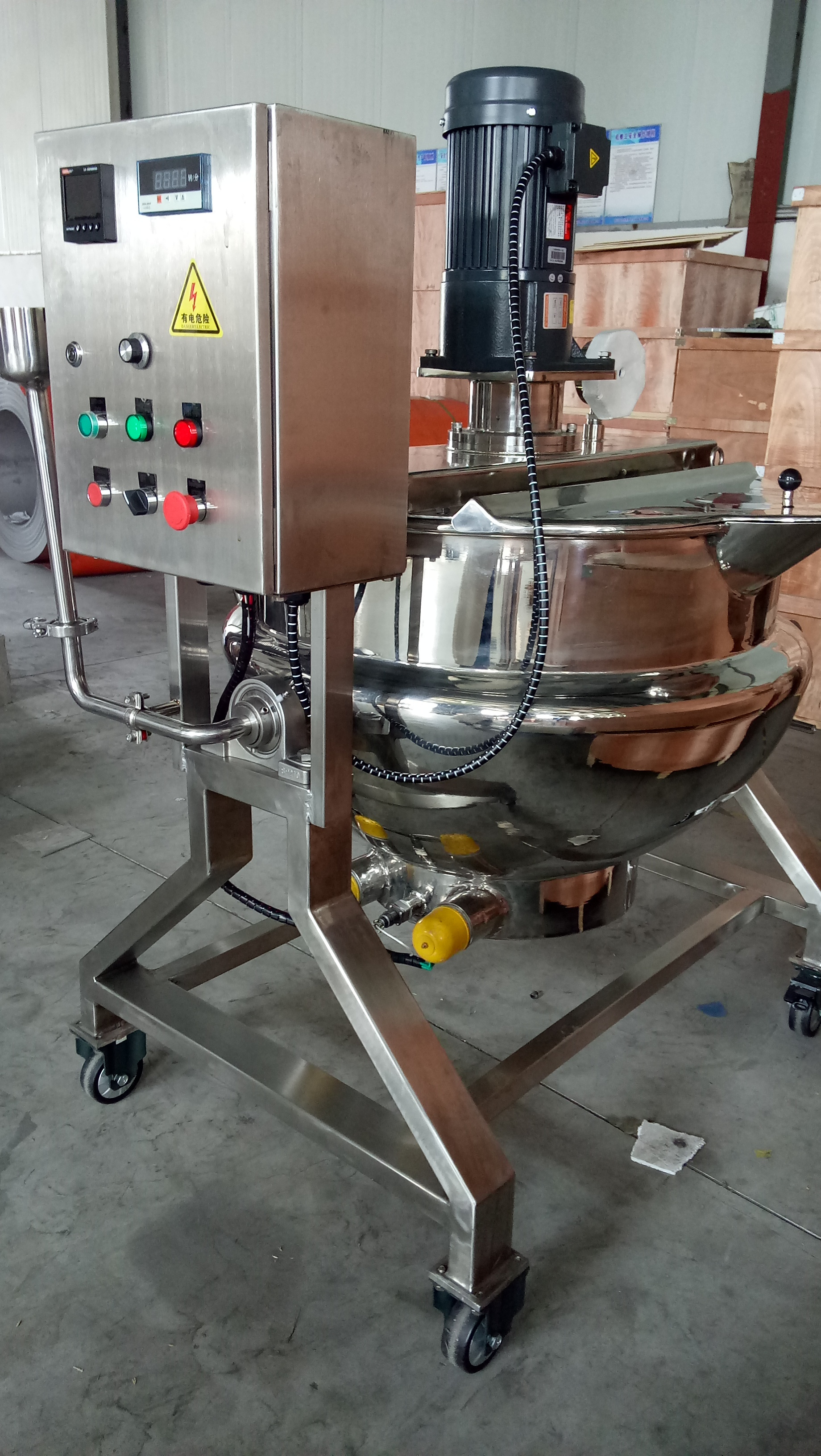 300L sugar boiler/sugar melting pot/sugar boiling machine(tilting type)