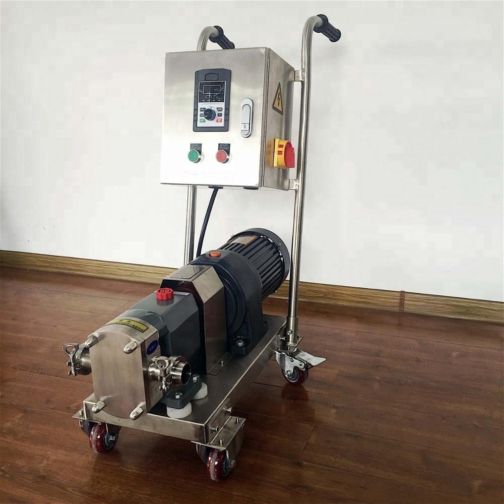 Food & Beverage Industries Transferring Honey lobe pumping machine, Colloid Chocolate Paste pump, Lube Oil/sugar syrup pumps