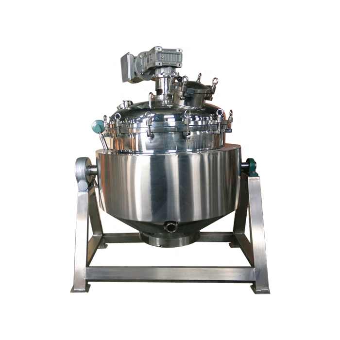 Commercial Catering porridge making Processing kettle vacuum cooking sugar to Caramel Automatic batch boiling cooker