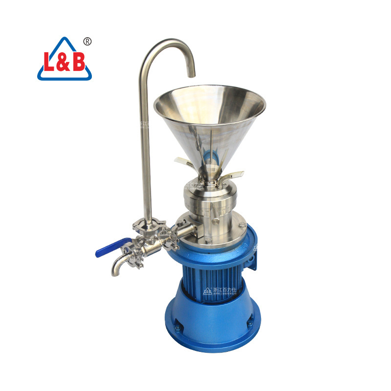 L&B commercial peanut butter machines industrial colloid mill vertical almond colloid mill grinder