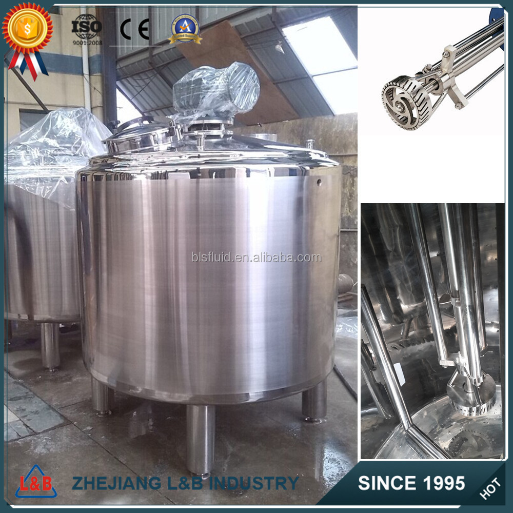 Industrial double wall milk boiler/Milk Churning stainless steel mixing equipment/Butter Churner for sale