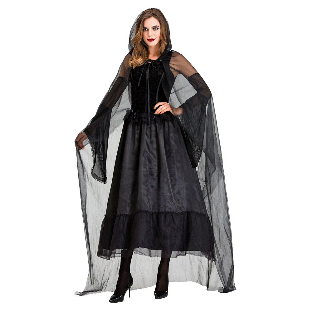 Halloween costume cos adult witch costume witch costume ghost bride Evil Witch of Horror