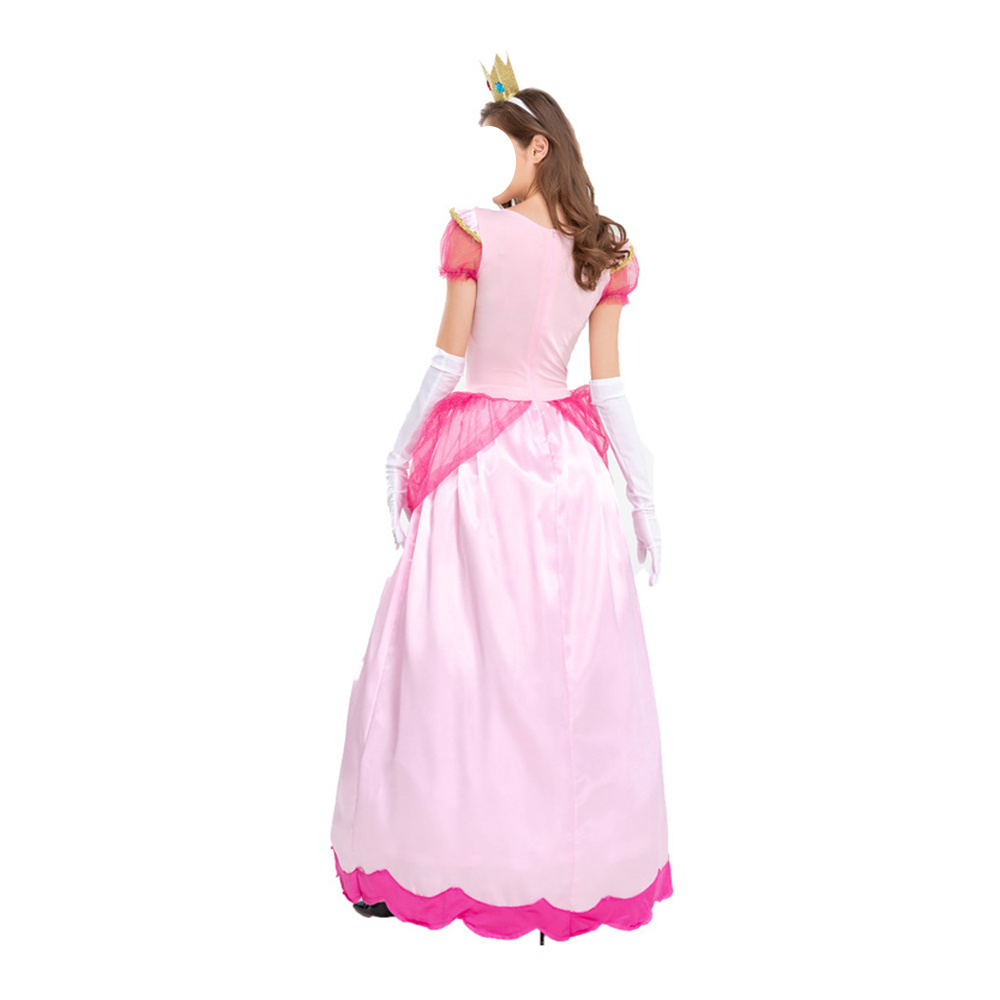 Halloween costume Mario adult Bridget princess dress Costume game Super Mary Castle Princess costume