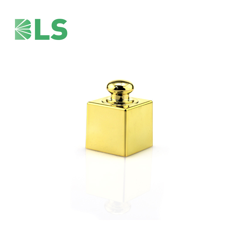 Perfume Cap Manufacturer Custom Logo 15mm ABS Aluminum Gold Crimp Bottle Lid Perfume Cap