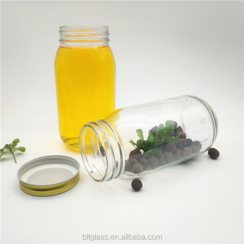 Mason Jar 24oz 700ml 750ml Big Fermenting Frutta Del Prato Round Food Glass with Sliver Storage Bottles & Jars Cover 25 Days >10