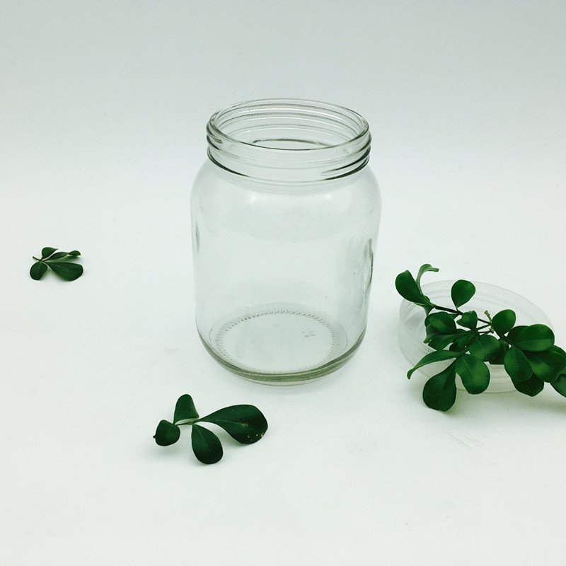 Glass jar packing herbs and spices,plants grown container lead free 45CL 450ML