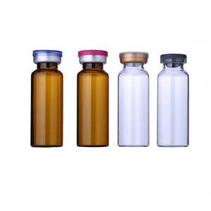 3ml to 30ml Transparent/Amber Round Liquid Freeze-dried Powder Container Ampere Medical Reagent Glass Bottle