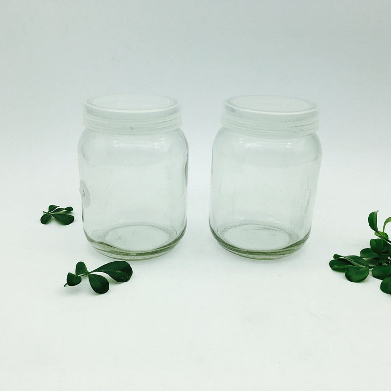 Glass jar packing herbs and spices,plants grown container lead free 45CL 450ML