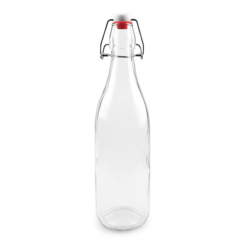 200ml 250ml 500ml 750ml 1000ml Round Airtight Glass Bottle With Swing Top