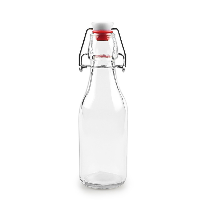 200ml 250ml 500ml 750ml 1000ml Round Airtight Glass Bottle With Swing Top