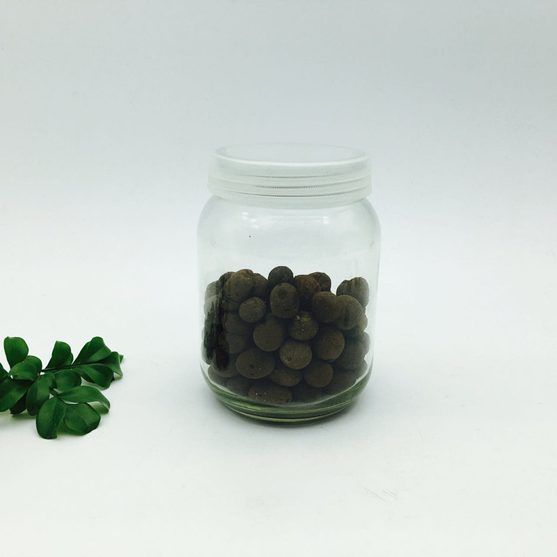 Glass jar packing herbs and spices,plants grown container lead free 45CL 450ML