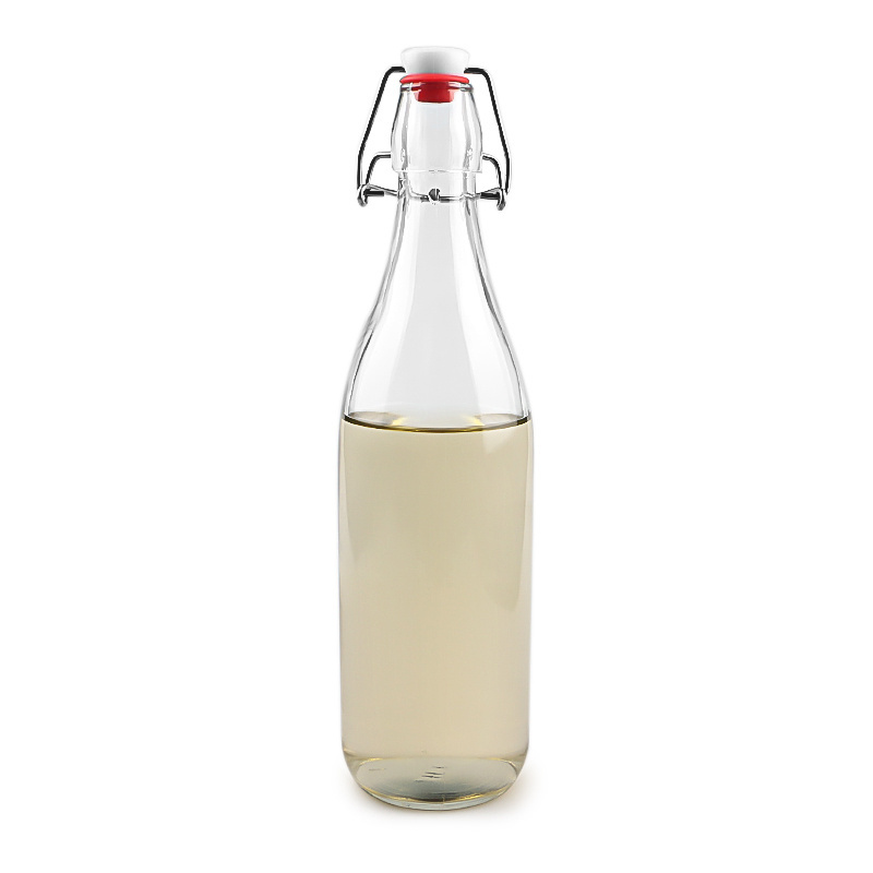 wholesale water soda drink swing top round glass bottles 250ml 500ml 750ml 1000ml