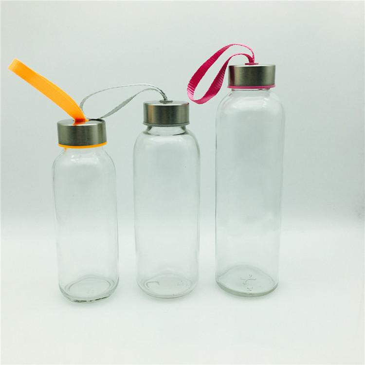 300ml 420ml 500ml clear empty glass water bottles sports drinking bottles automotive glass bottles