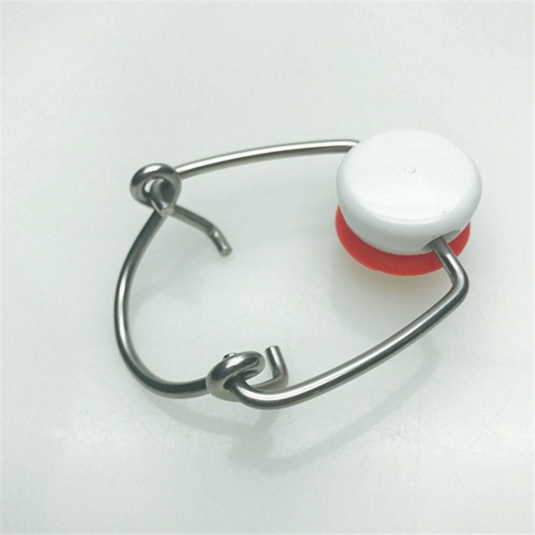 BPA free silicone stopper metal swing top closure cap flip top lock glass bottle caps