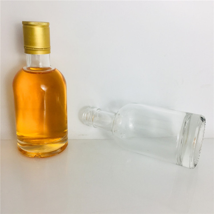 High grade luxury 200ml liquor glass ice wine bottle gift with cork or screw cap