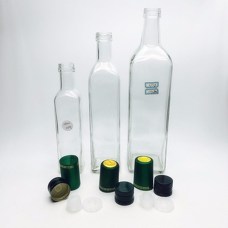 Empty 100ml 250ml 500ml 1000ml olive oil sesame oil glass bottle