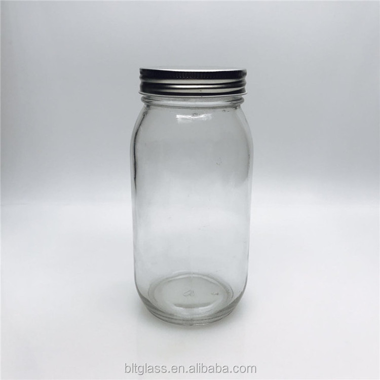 Mason Jar 24oz 700ml 750ml Big Fermenting Frutta Del Prato Round Food Glass with Sliver Storage Bottles & Jars Cover 25 Days >10