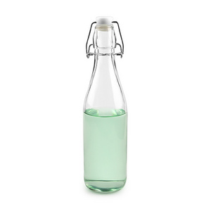 17oz 500cc glass bottle vinegar juice beverage bottle with swing top watertight lid for sale