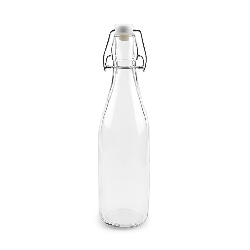 200ml 250ml 500ml 750ml 1000ml Round Airtight Glass Bottle With Swing Top