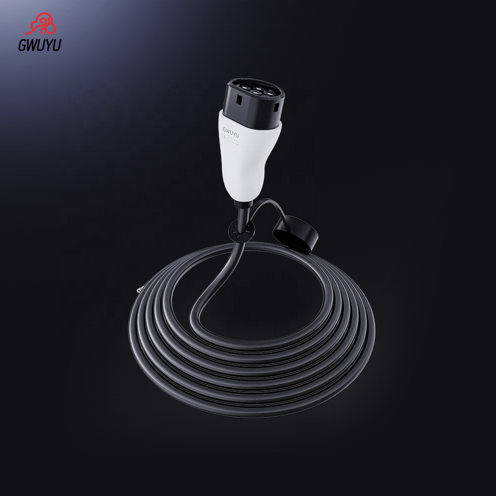 GWUYU Customizable Electric Vehicle Charger Retractor 5M 16A EV Charging Cable Type 2