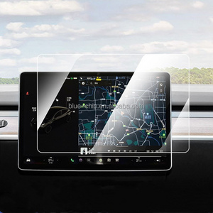 For Tesla Model 3 /Y/X 9H Hardness Safe Anti Shatter Center Control Touch Screen Car Navigation Tempered Glass Screen Protector