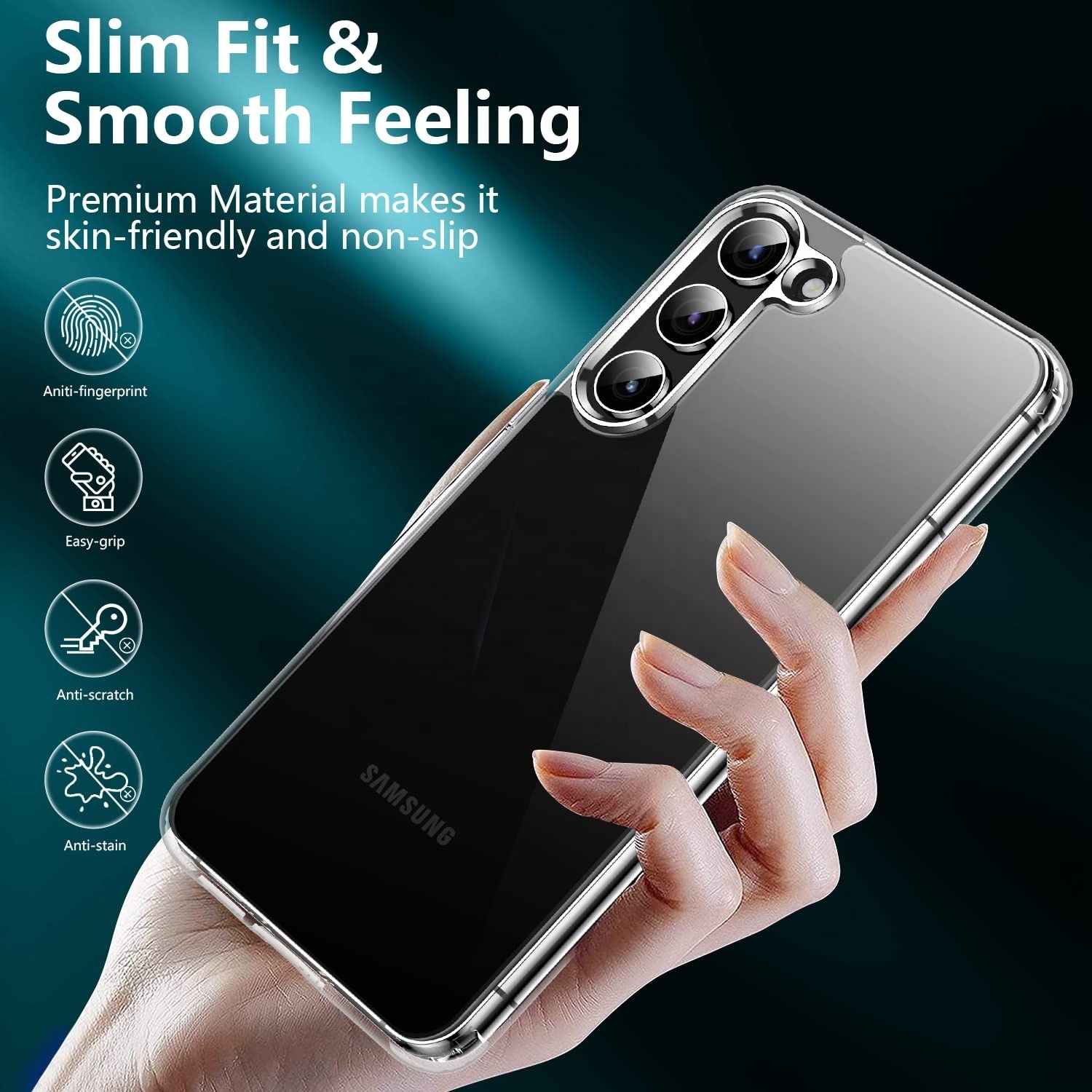 Manufacturer 5 Pack Screen Protector Shockproof Tpu Pc Custom Mobile Phone Case For Samsung S23 Plus