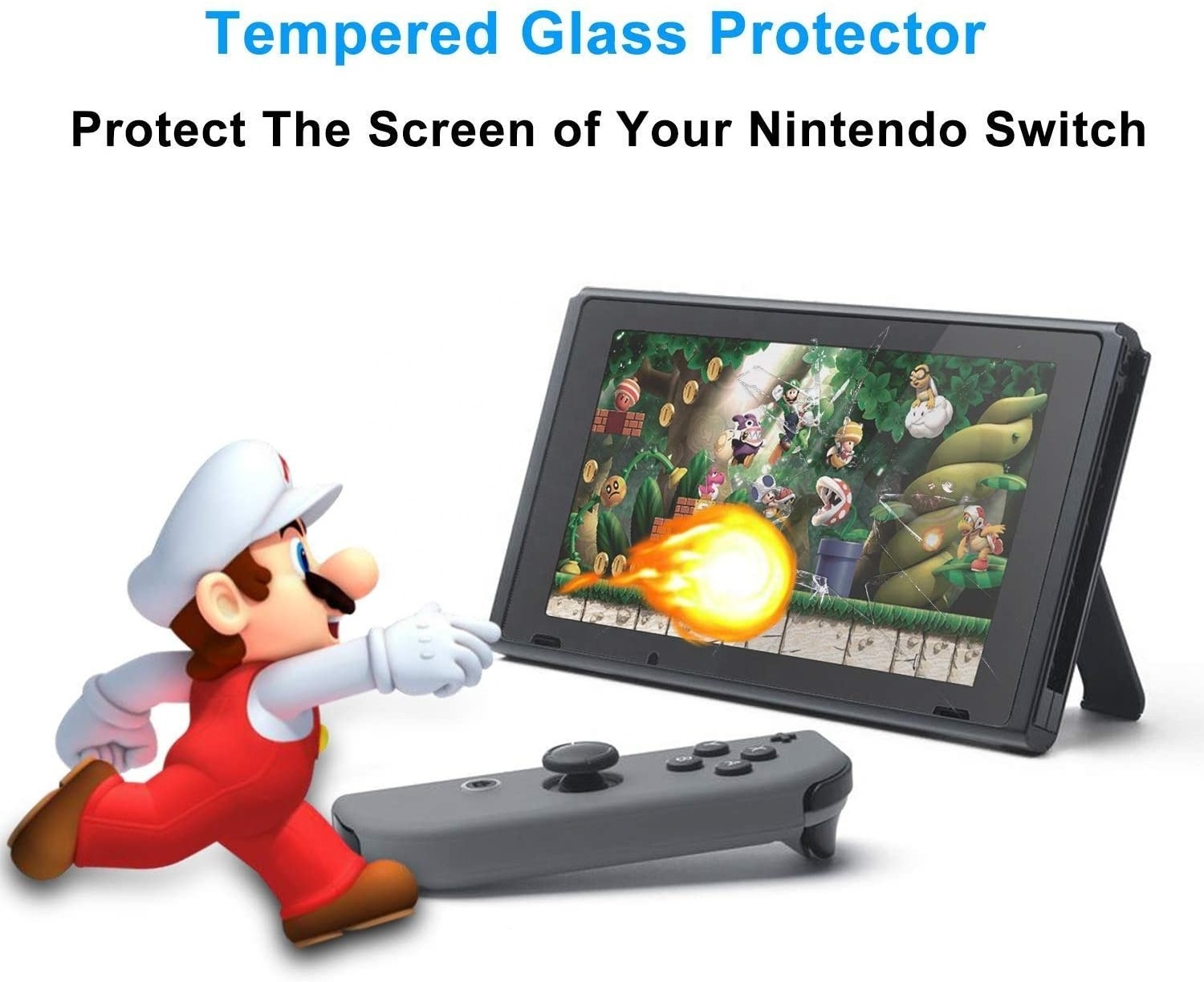 2021 Hot selling 2 Packs HD Clear Full coverage Anti-Scratch Tempered Glass Screen Protector For Nintendo Switch oled