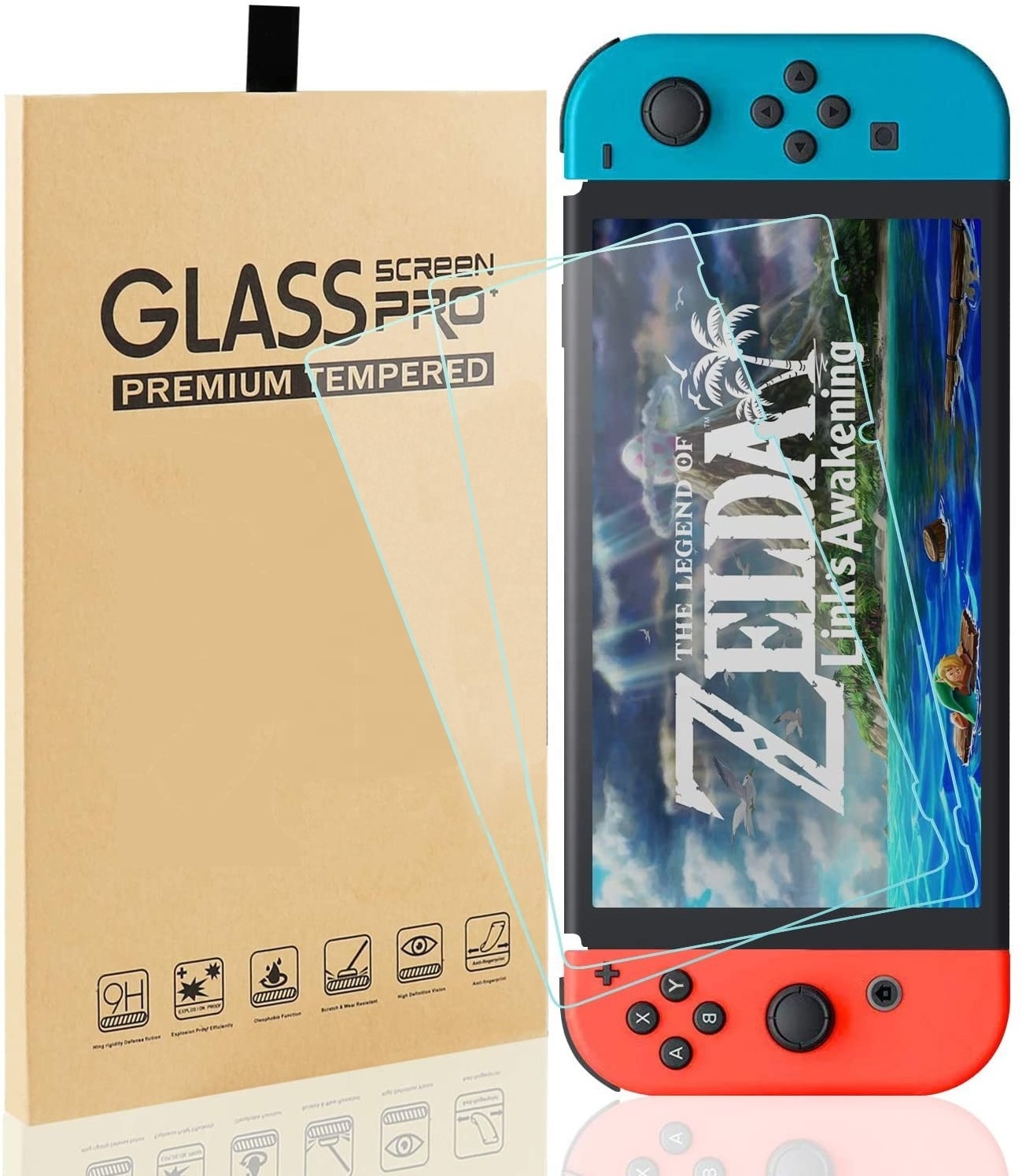 2021 Hot selling 2 Packs HD Clear Full coverage Anti-Scratch Tempered Glass Screen Protector For Nintendo Switch oled