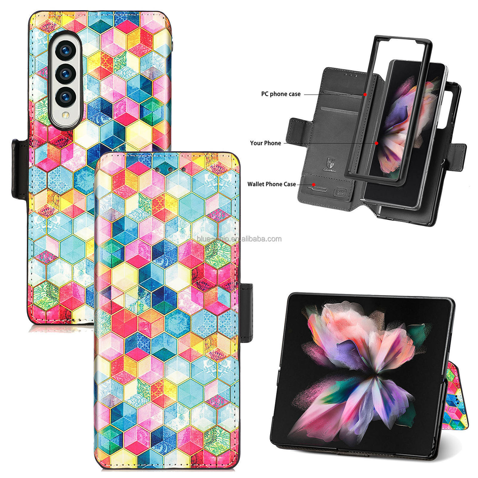 Cheapest Fun Full Protective Smartphone Corner Screen Guard Mobile Cover Phone Case For Samsung Galaxy Z Fold4/3 Phone Cover