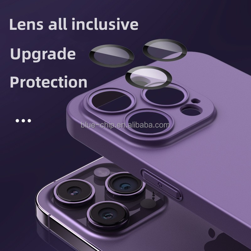 Anti-fall Shockproof Bulk Frosted Pc Lens All Inclusive Blanks Custom Mobile Phone Case With Lens Film For IPhone 13 14 Pro Max