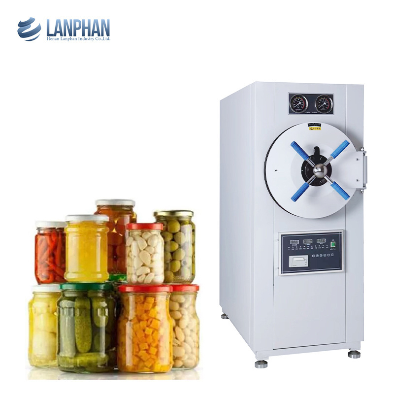 electric 150l horizontal industriel canning autoclave steam-pressurized sterilizer equipment