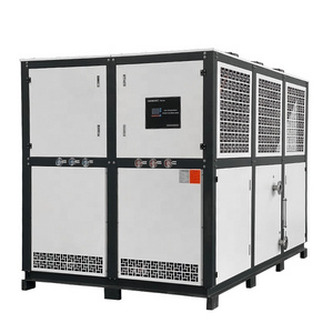 Low Temp Cooling Glycol Chiller Air-Cooled Industrial 100 ton 2000L Chiller Unit Machine for Sale