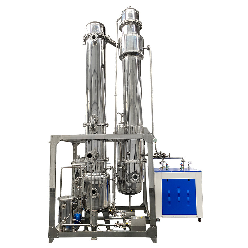 Juice syrup multiple effect falling film evaporator solvent eecovery vacuum evaporator