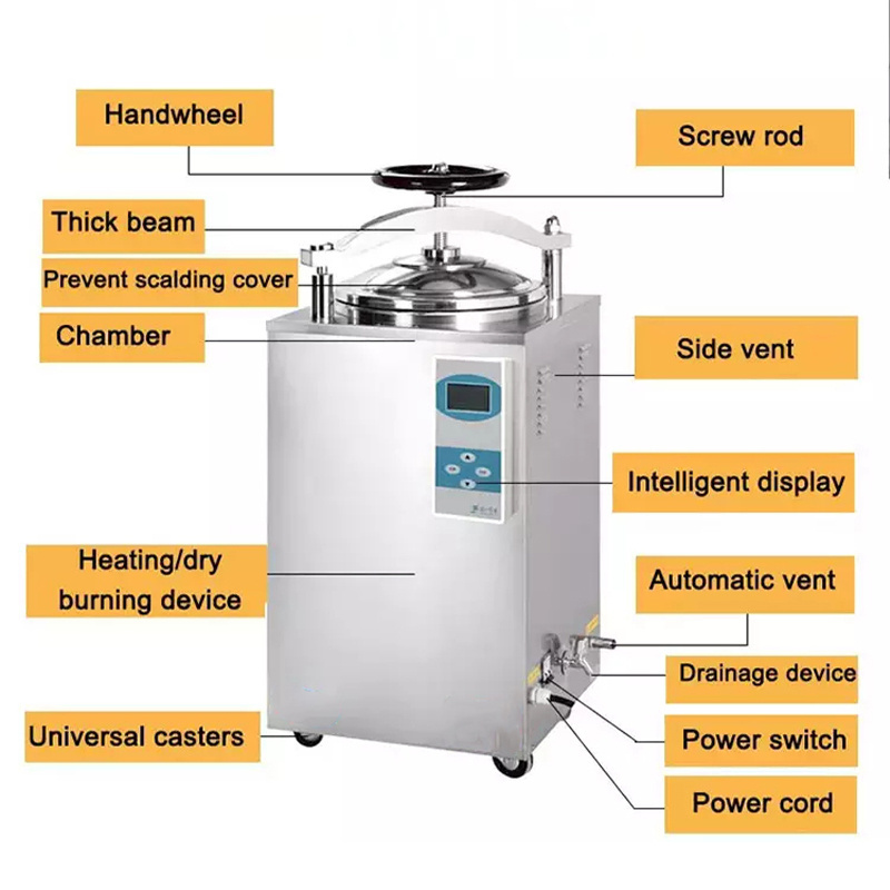 150L Commercial Food Mushroom Substrate Autoclave Sterilizer